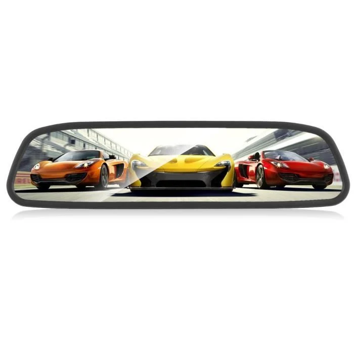 TD® camera d recul rétroviseur pliable kit système de stationnement vu arrière vision nocturne de sauvegarde voiture écran...