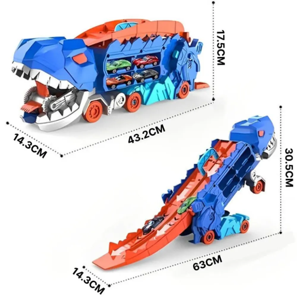 Camion dinosaure 3 en 1, voiture et transporteur