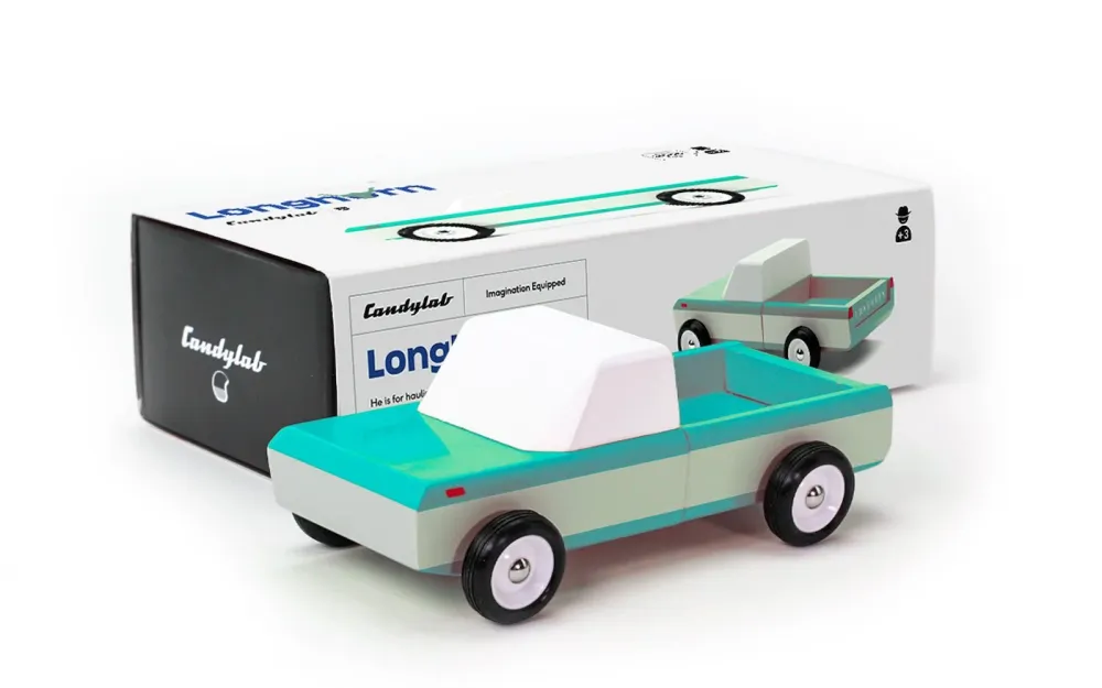 Camionnette Longhorn Teal en Turquie | Voiture en bois de Candylab Toys
