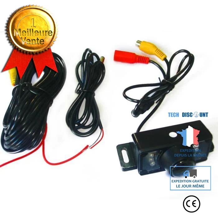 TD® Caméra arrière voiture à vision nocturne 8 LED/ Caméra arrière de voiture HD-Accessoire de voiture stationnement