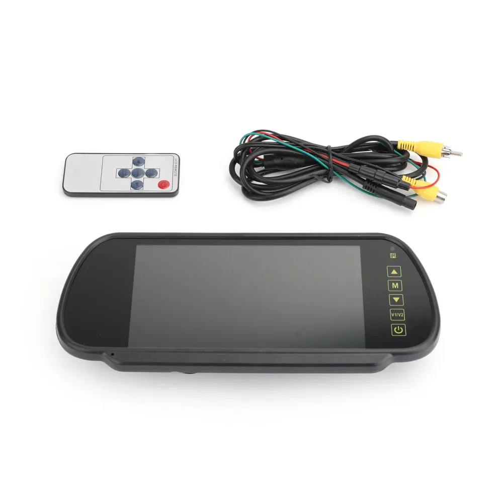 Caméra de recul pour bus et voiture, capteurs, objectif, écran 7" Moniteur de recul de voiture LCD