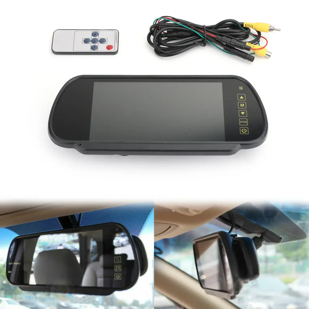 Caméra de recul pour bus et voiture, capteurs, objectif, écran 7" Moniteur de recul de voiture LCD