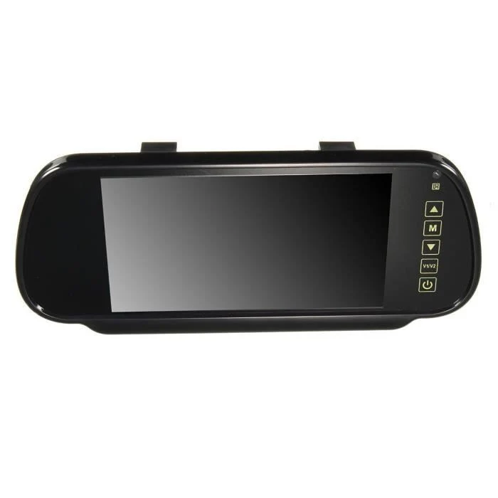 TD® Caméra de Recul Voiture Universel Infra Rouge/ Caméra Recul écran tactile Sans fil 7'' LCD Rétroviseur Miroir Arrière...