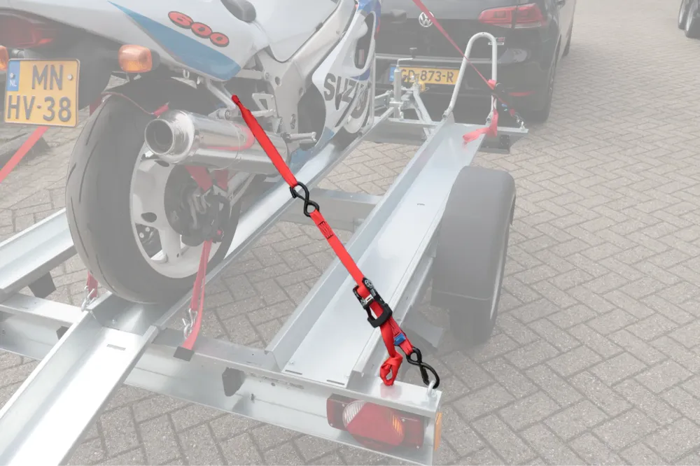 Sangles d'arrimage universelles pour le transport de moto 180 cm – 350 kg Cantonal