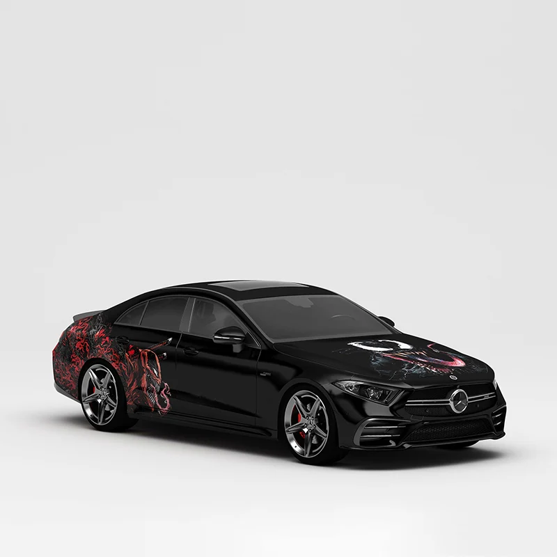CARLIKE CL-DZ003 motif Venom impression de haute précision emballage en vinyle de voiture personnalisé CARLIKE Car Wrappin...