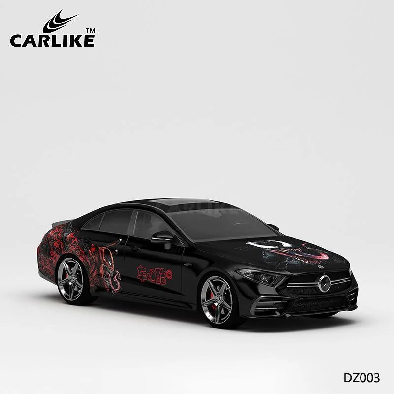 CARLIKE CL-DZ003 motif Venom impression de haute précision emballage en vinyle de voiture personnalisé CARLIKE Car Wrappin...