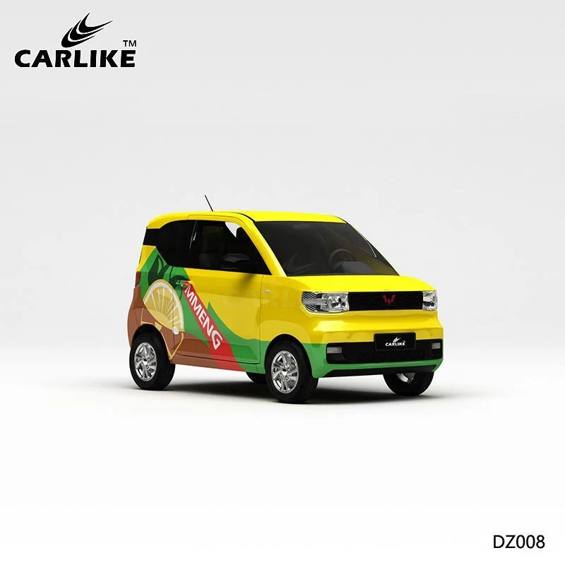 CARLIKE CL-DZ008 motif citron jaune peinture haute précision impression personnalisée housse de voiture en vinyle CARLIKE...