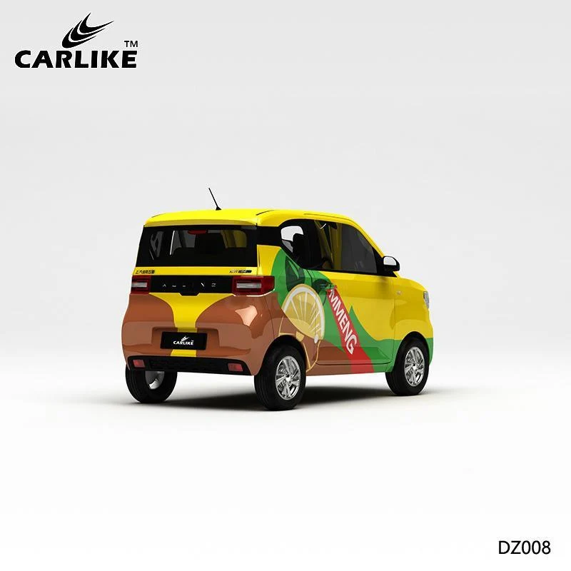 CARLIKE CL-DZ008 motif citron jaune peinture haute précision impression personnalisée housse de voiture en vinyle CARLIKE...