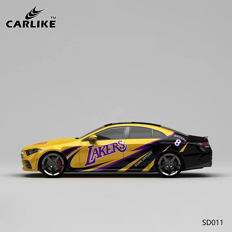 CARLIKE CL-SD011 motif Kobe peinture impression de haute précision emballage en vinyle de voiture personnalisé CARLIKE Car...