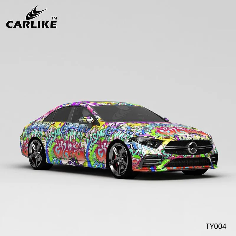 CARLIKE CL-TY004 Lettre Peinture Impression de Haute Précision Personnalisée Emballage En Vinyle De Voiture CARLIKE Car Wr...