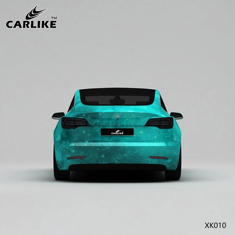 CARLIKE CL-XK010 motif ciel étoilé vert impression de haute précision housse de voiture en vinyle personnalisée CARLIKE Ca...