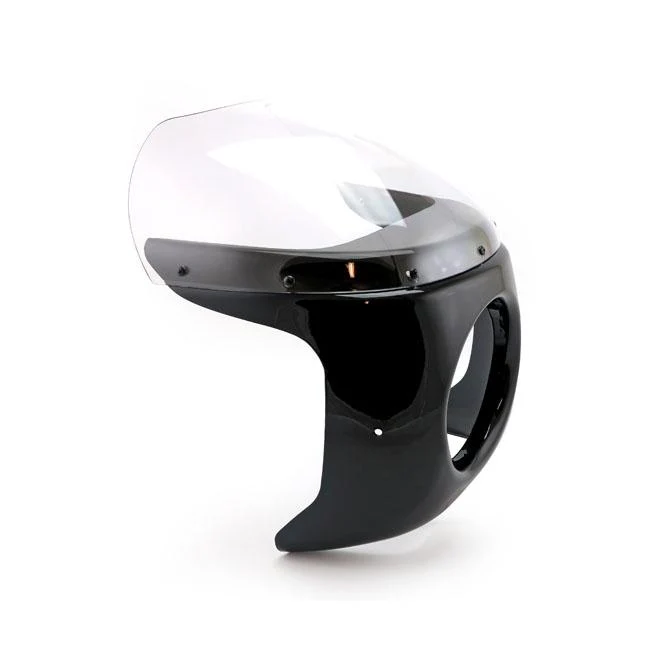 Carénage de moto classique de taille moyenne Noir