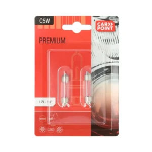 Carpoint Premium Lampes de Voiture 12V C5W 2 Pièces