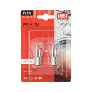 Carpoint Premium Lampes de Voiture 12V P21W 2 Pièces