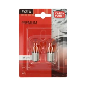 Carpoint Premium Lampes de Voiture 12V PY21W 2 Pièces