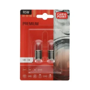 Carpoint Premium Lampes de Voiture 12V R5W 2 Pièces
