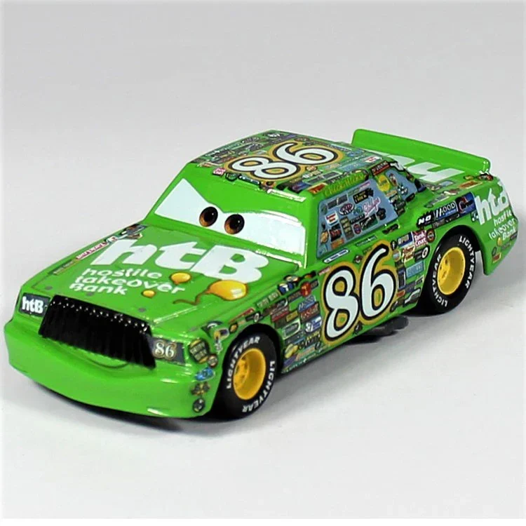 Voiture Cars Verte à Moustache Piston Cup - Chick Hicks Cars Boutique