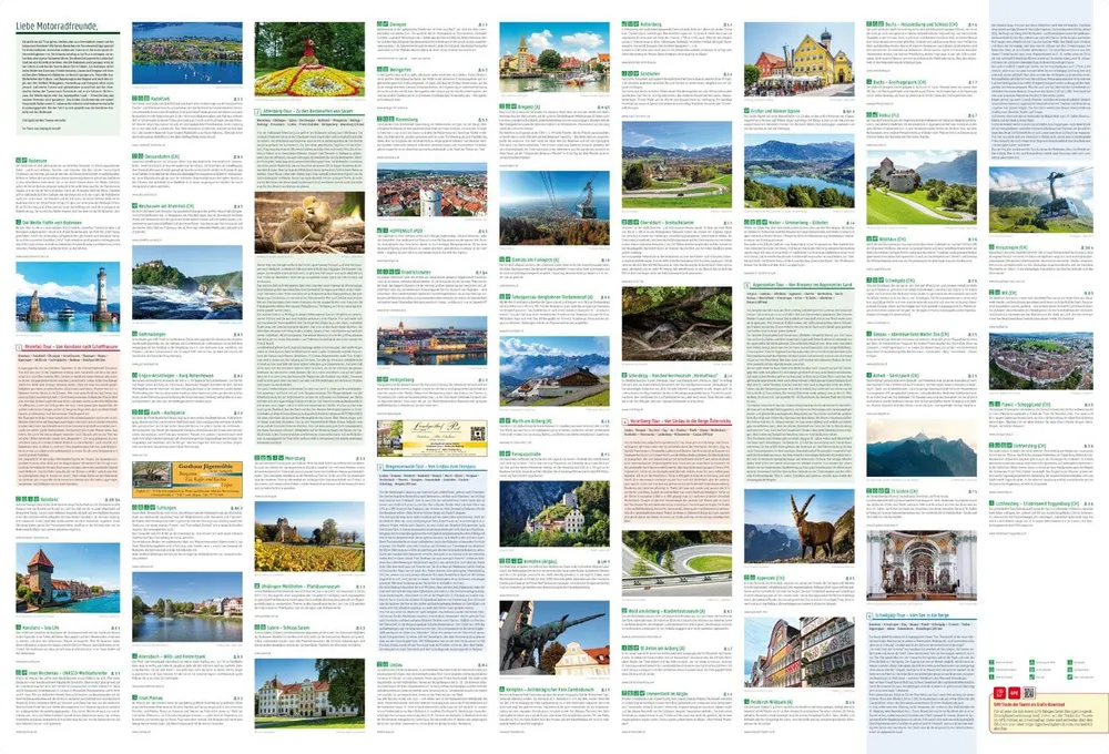 Carte spéciale moto - Lac de Constance, Allgäu, Suisse Est, Vorarlberg | Freytag & Berndt