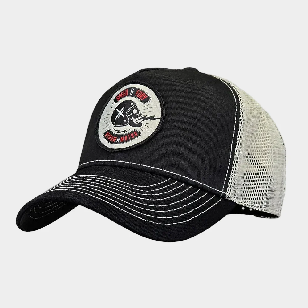 Casquette Trucker Fury – HYRAW | Style Moto & Streetwear