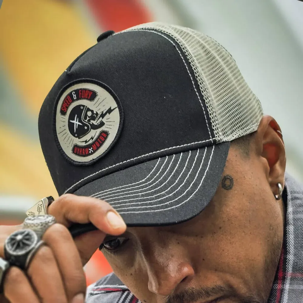 Casquette Trucker Fury – HYRAW | Style Moto & Streetwear