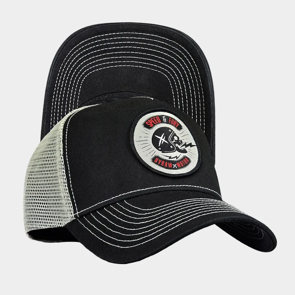 Casquette Trucker Fury – HYRAW | Style Moto & Streetwear