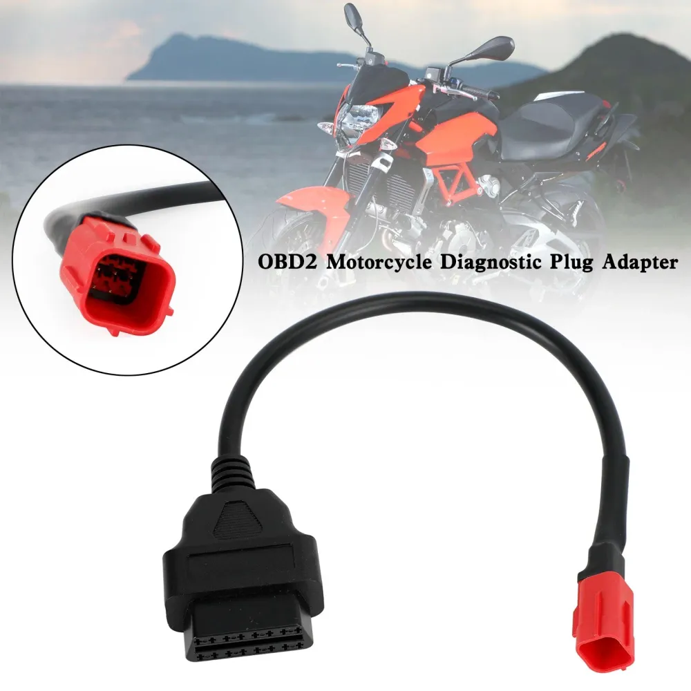Câble de Diagnostic de prise Honda 6 broches vers adaptateur 16 broches câble de moto OBD2