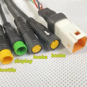 Câble de moteur de vélo électrique Bafang M400 G330 G510 M620, avec protocole UART/CAN 1T4, connecteur d'accélérateur