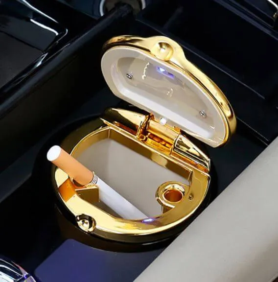 Cendrier Voiture Or