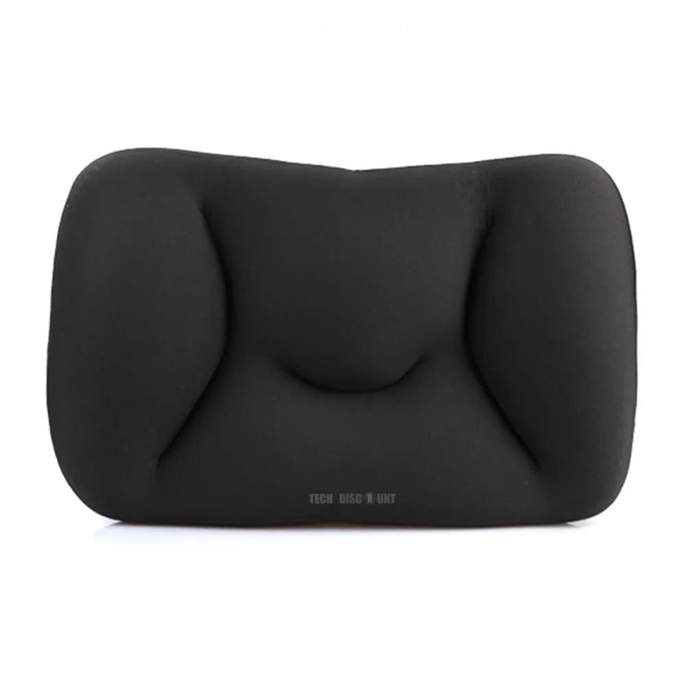 TD® Cervical bureau à domicile voyage d'affaires particules de mousse oreiller coussin cervical de nuque noir repos avion...