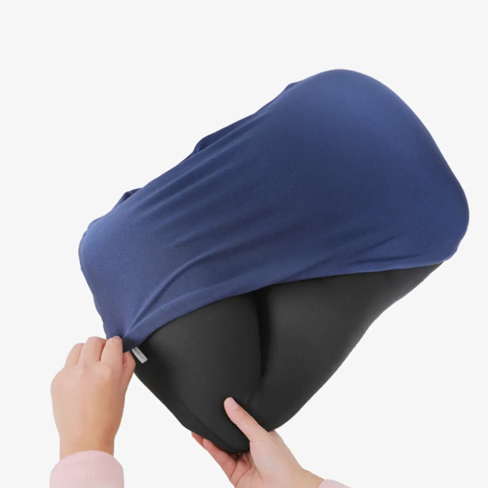 TD® Cervical bureau à domicile voyage d'affaires particules de mousse oreiller coussin cervical de nuque noir repos avion...