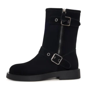 Rogue Buckle Moto Boot - Noir Cesare Gaspari