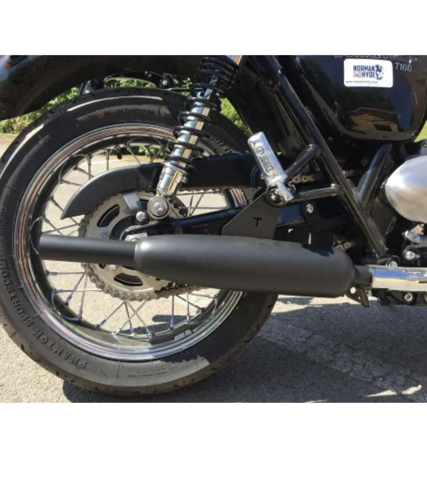 Échappement Moto Toga Noir pour Bonneville T100 et T120