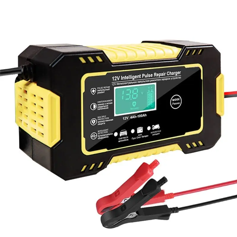 Chargeur de Batterie Intelligent Moto - 12V - 4Ah à 100AH