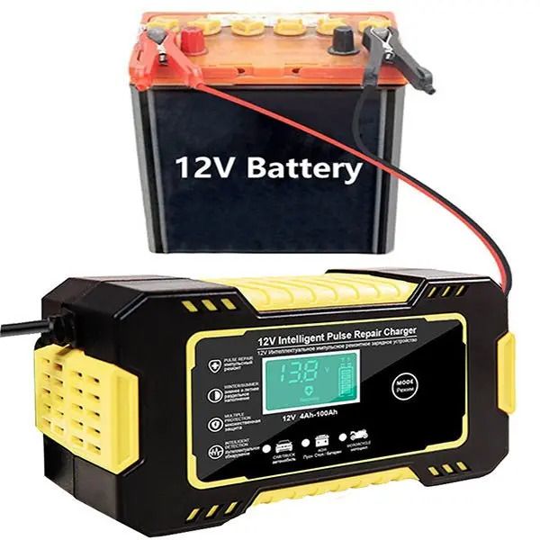 Chargeur de Batterie Intelligent Moto - 12V - 4Ah à 100AH