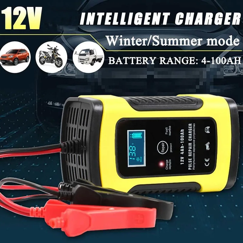 Chargeur de batterie de voiture entièrement automatique 110 V à 220 V