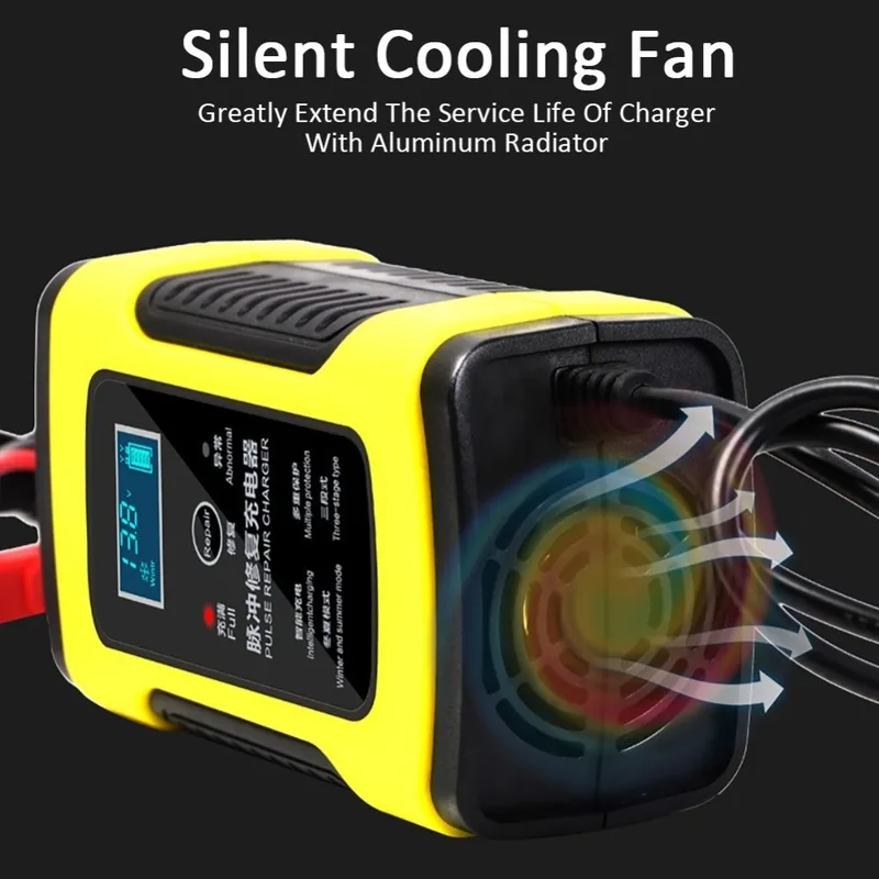 Chargeur de batterie de voiture entièrement automatique 110 V à 220 V