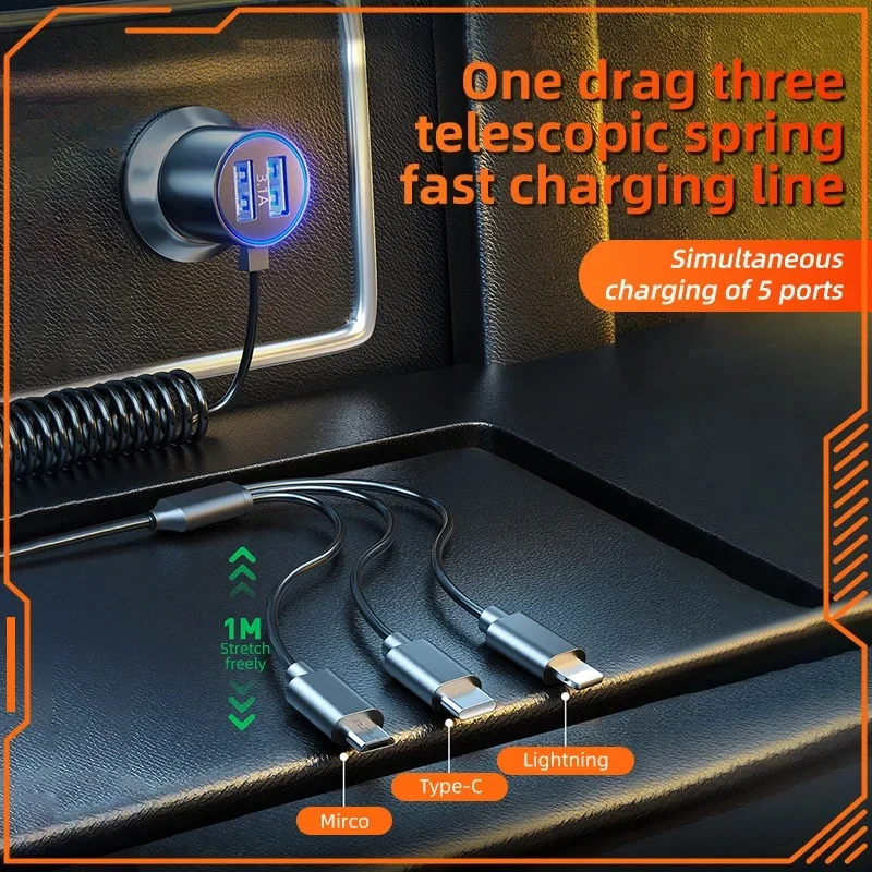 Chargeur de voiture rapide 3 en 1 (Cameroun)