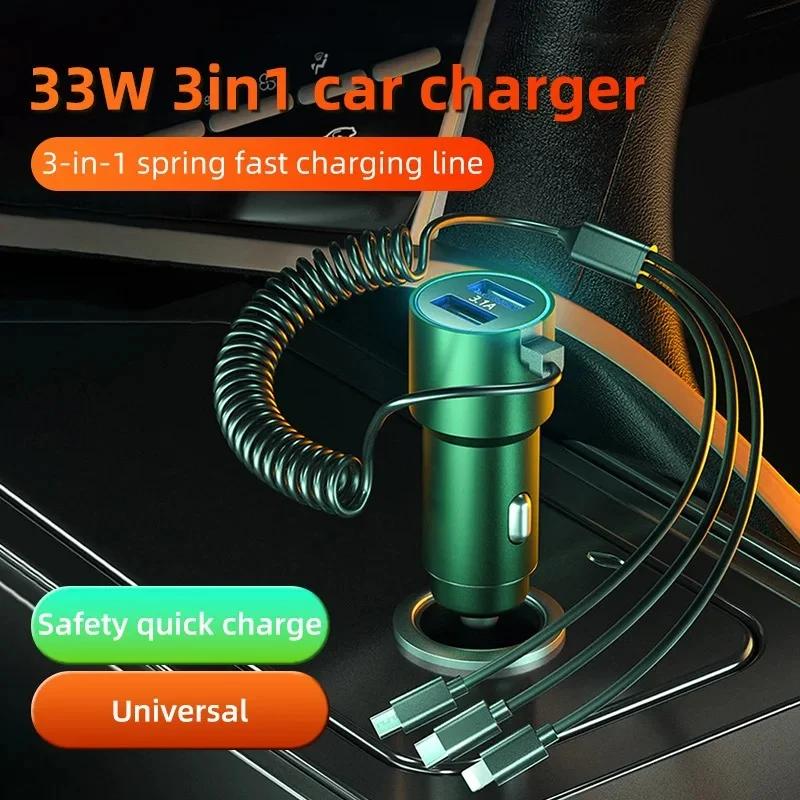 Chargeur de voiture rapide 3 en 1 (Congo)