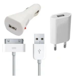 Chargeur pour iPhone 30 broches - Chargeur de voiture / Chargeur / Câble