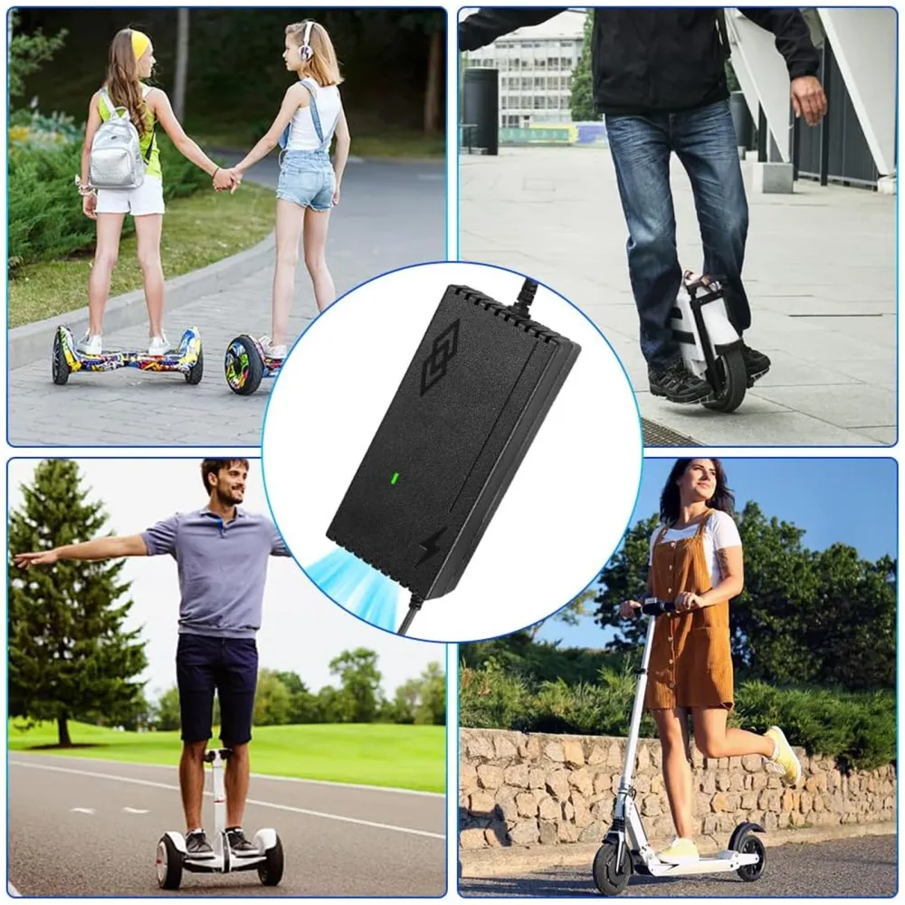 Chargeur trotinette electrique 54.6V/2A pour li-ion batterie pour e-bike/scooter/moto adaptateur secteur alimentation char...