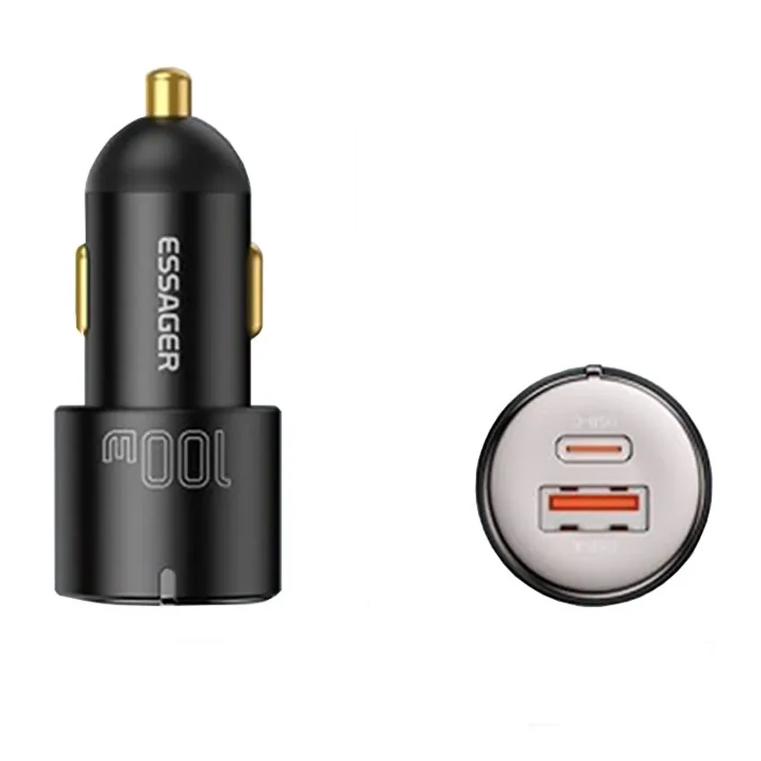 Chargeur de voiture Essager 100W Type C & USB