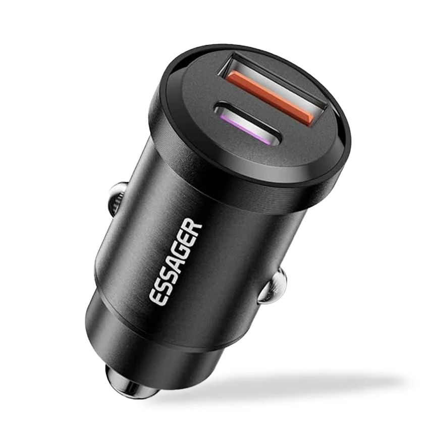 Chargeur de voiture Essager 30W Type C & USB