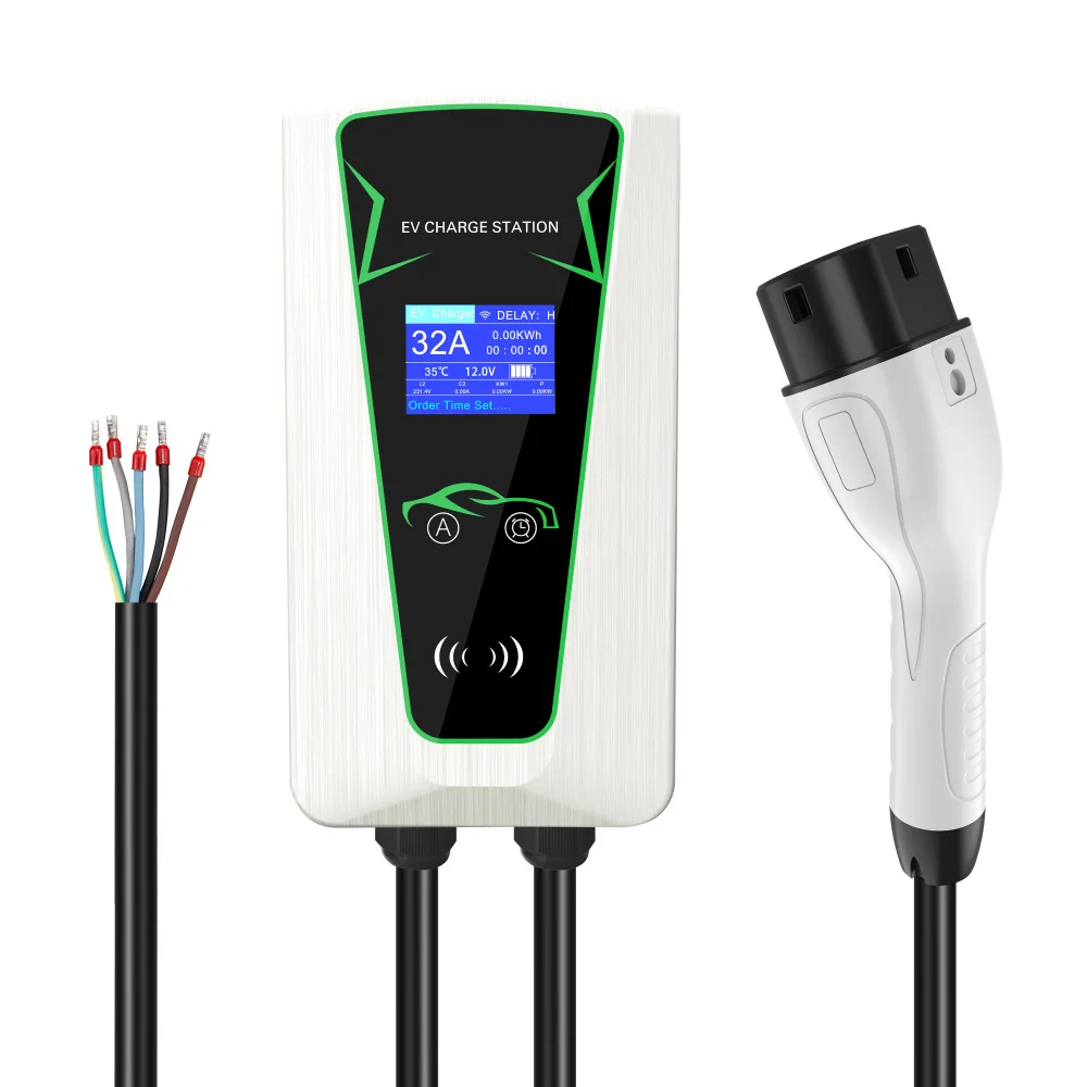 Chargeur de voiture électrique 22kW triphasé 5m Type 2