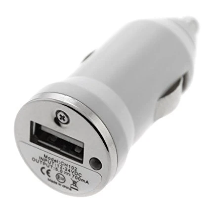 Chargeur de voiture universel compact - BLANC - 1A