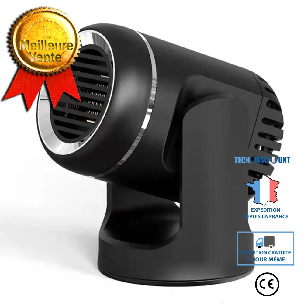 TD® Chauffage de voiture chauffage chauffage double usage 12 v haute puissance voiture chauffage électrique dégivreur rota...