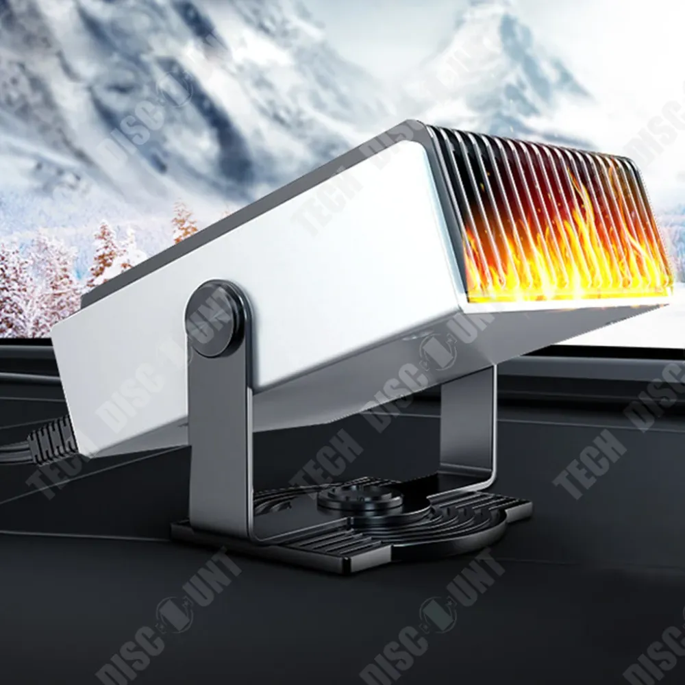 TD® Chauffage de voiture chauffage haute puissance 150W chauffage sortie de grille supérieure et inférieure réglable