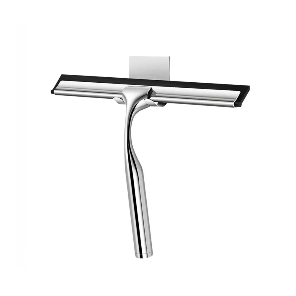 Chefco, SJ-106, Raclette de douche multi-usages en acier inoxydable pour le nettoyage des vitres de douche et de voiture,...