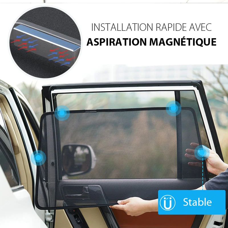 Pare-Soleil en Maille Magnétique pour Fenêtre de Voiture ciaovie