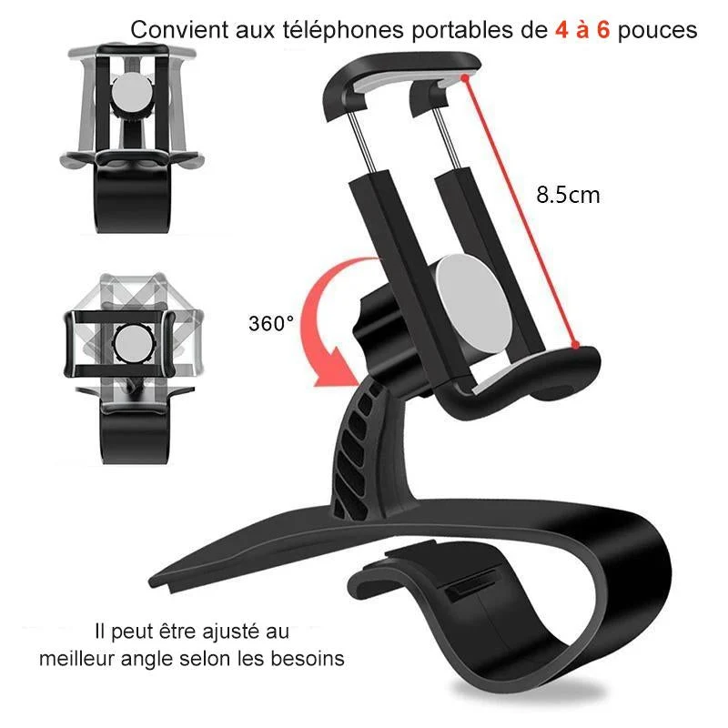 Support de Téléphone de Voiture à Rotation à 360 Degrés ciaovie