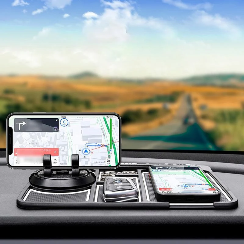 4 en 1 Tapis Antidérapant pour Voiture avec Support de Téléphone ciaovie